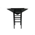 Marco Frio Geometric Metal Black Planter with Large Stand MA1867052